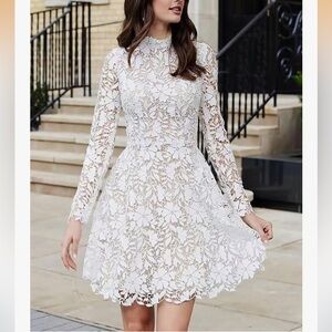 Women’s Short Lace Wedding Dress- size 10US